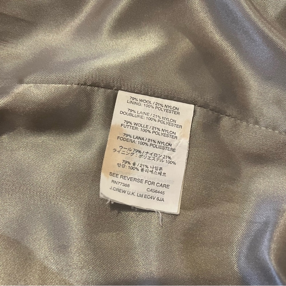 J.Crew Stadium-Cloth Cocoon Coat in Heather Grey Size 2 - Picture 13 of 15